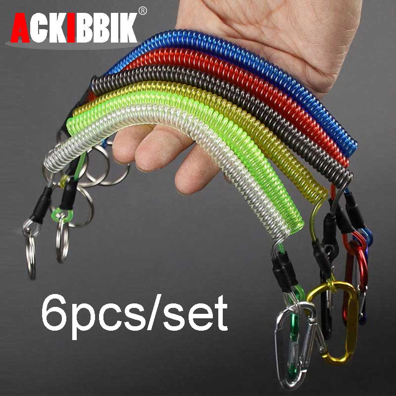 Fishing Kayak Paddle Leash - Ackibbik 6 pçs cordão de pesca