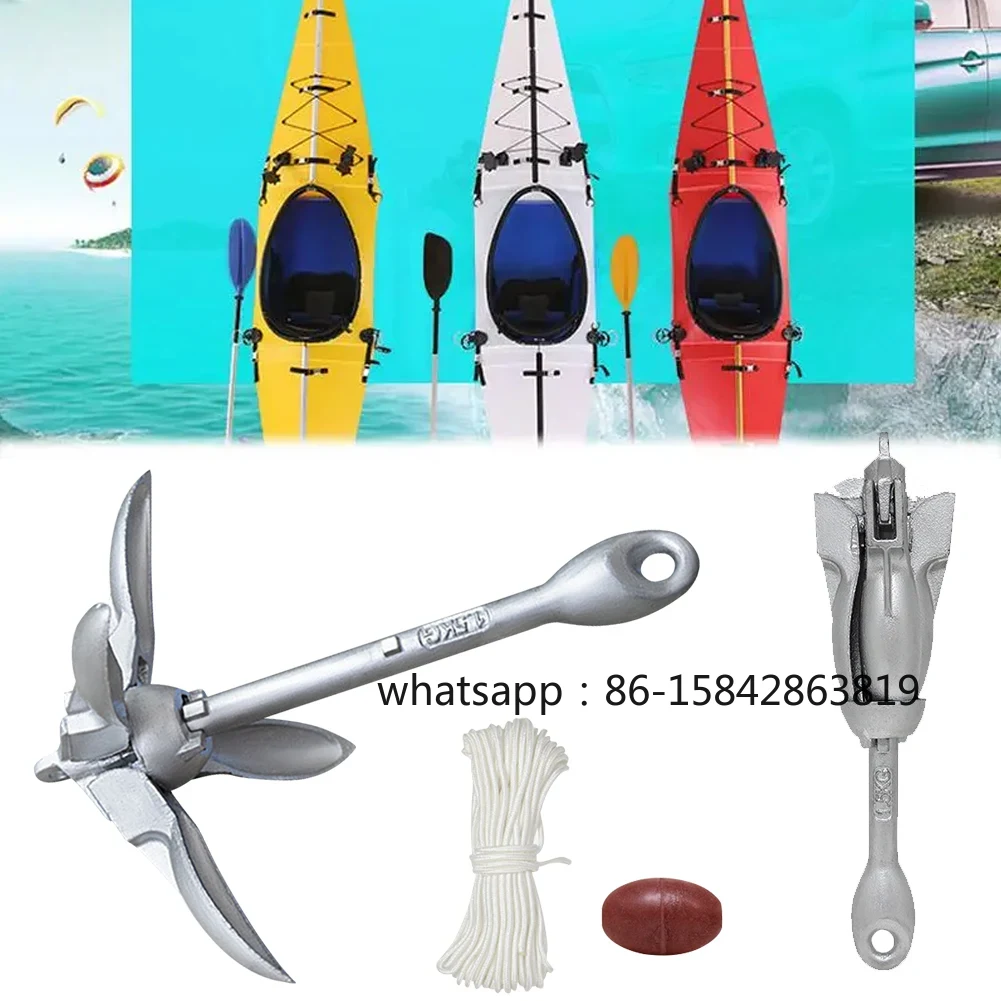 Fishing Kayak Anchor - Âncora Dobrável de Aço Inoxidável 0.7KG