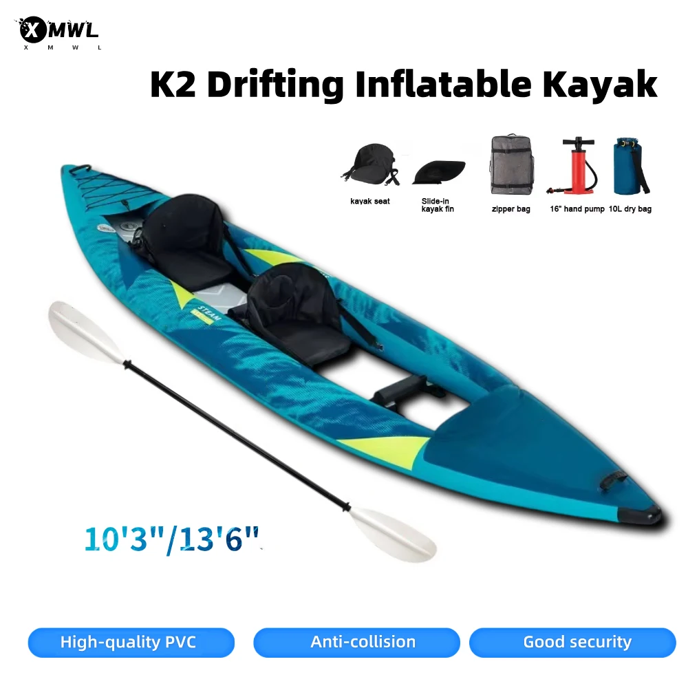 Fishing Kayak Paddle - Canoa Caiaque Inflável para 1-2 Pessoas