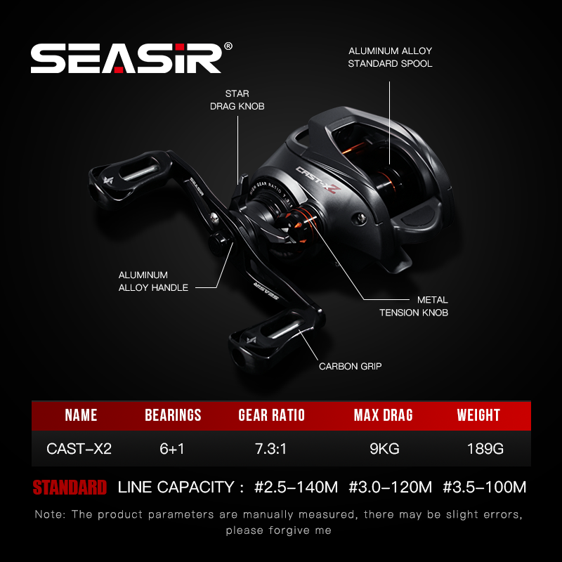 SEASIR Cast-X2 Carretel de arr - Kastking Reel Zephyr avaliação e preço