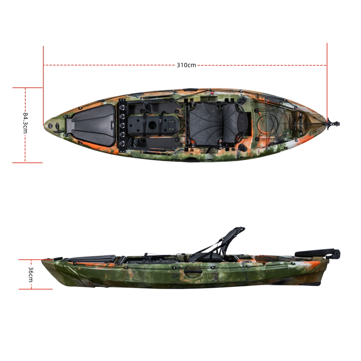 Caiaque de Pesca Individual LS - Fishing Kayak Seat avaliação e preço